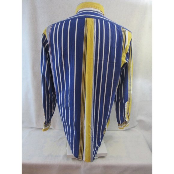 RALPH LAUREN Classic Fit slim Men Shirt 15 1/2 M vintage 1990s stripe cotton - Picture 8 of 8